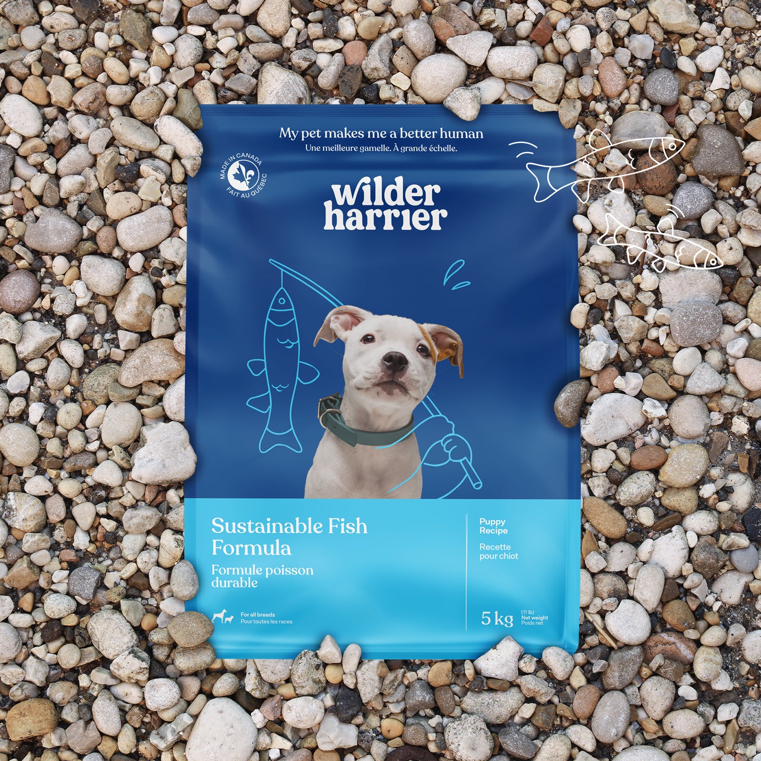 Wilder Harrier Adult Sustainable Fish Dog Food Size 5 kg
